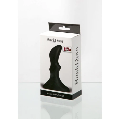 Anale Buttplug Klein Ripple Plug Zwart - Afbeelding 2