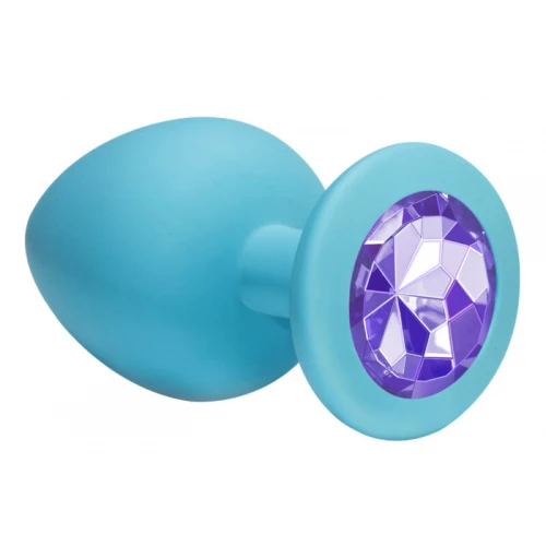 Anale Buttplug Emotions Cutie Groot Turquoise Lichtpaars Diamant