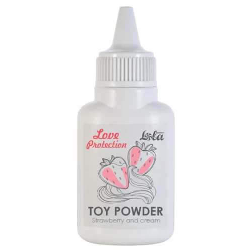 Love Protection - Toy Powder - Reinigingsmiddel voor speeltjes - Strawberry and cream