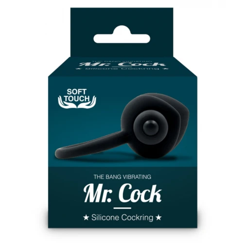 Mr.Cock The Bang Vibrerende Silicone Cockring Zwart - Afbeelding 5