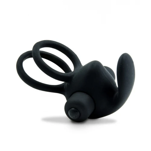Mr.Cock Ultimate Vibrerende Silicone Cockring Zwart - Afbeelding 4