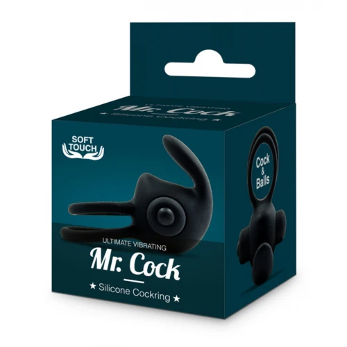 Mr.Cock Ultimate Vibrerende Silicone Cockring Zwart - Afbeelding 5