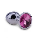 RelaXxxx Zilver Starter Metalen Buttplug Roze Maat S