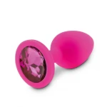 RelaXxxx Silicone Buttplug Diamand Roze/Roze Maat S
