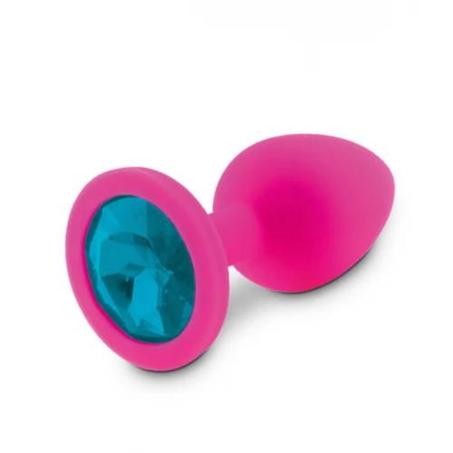 RelaXxxx Silicone Buttplug Diamand Roze/Blauw Maat S