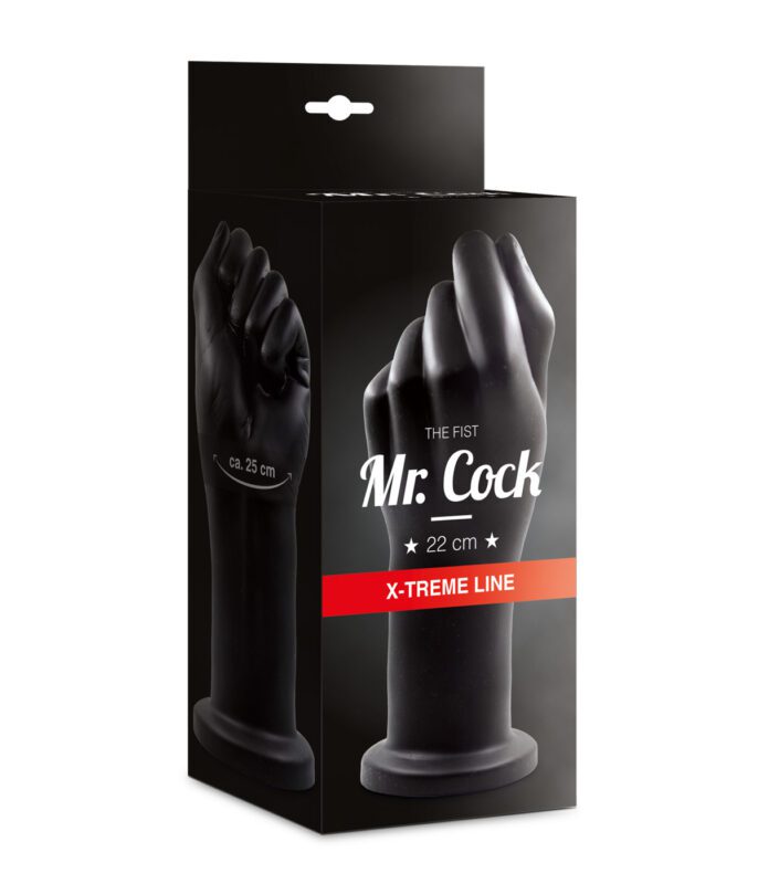 55078873 Mr Cock X Treme Line Fist black ca 22cm Front Packshot scaled