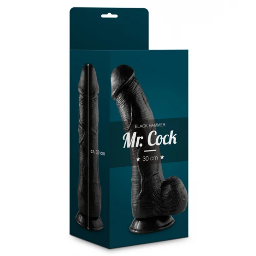 Mr. Cock Grote Dildo Zwart Hammer 30 cm Zwart - Afbeelding 2