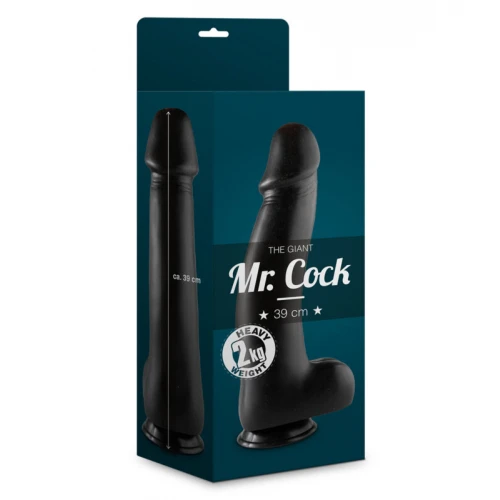 Mr. Cock Grote Dildo The Giant 39 cm Zwart - Afbeelding 2