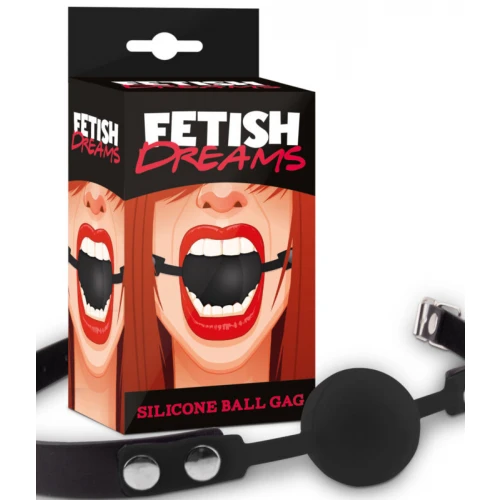 Fetish Dreams Silicone Ball Gag Zwart