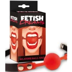 Fetish Dreams Silicone Ball Gag Rood