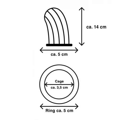 Mr.Cock Extreme Line Prison Peniskooi Ring 50 mm - Afbeelding 4