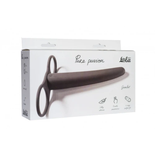 Pure Passion Dubbele Penetratie Gimlet Zwart - Afbeelding 2