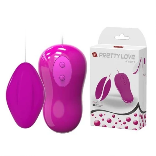 Avery - Silicone Vibrerend Ei - Paars