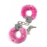 Pluche Handboeien Met Diamant BONDAGE Roze