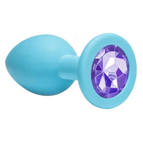 Anale Buttplug Emotions Cutie Middelgroot Turquoise Lichtpaars Diamant