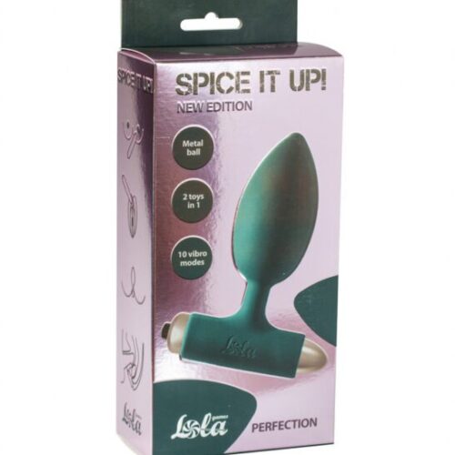 Vibrerende Buttplug Spice it up New Edition Perfection Donkergroen - Afbeelding 3