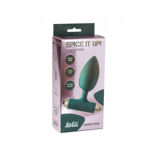 Vibrerende Buttplug Spice it up New Edition Perfection Donkergroen - Afbeelding 3