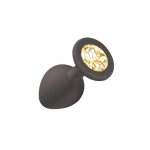 Anale Buttplug Emotions Cutie Middelgroot Zwart Goud Diamant