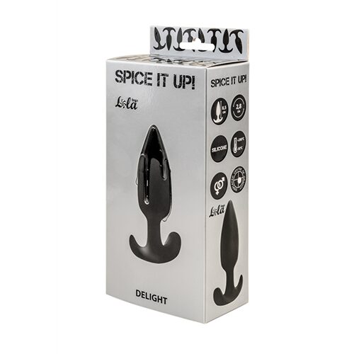 Anal plug with misplaced center of gravity Spice it up Delight Black