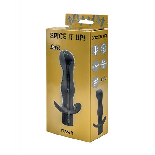Anal plug with vibration Spice it up Teaser Dark Grey
