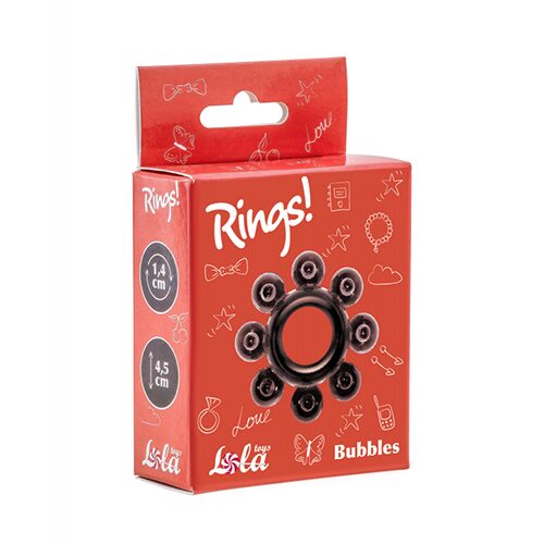 Cockring Rings Bubbles black