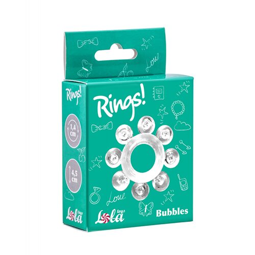 Cockring Rings Bubbles white