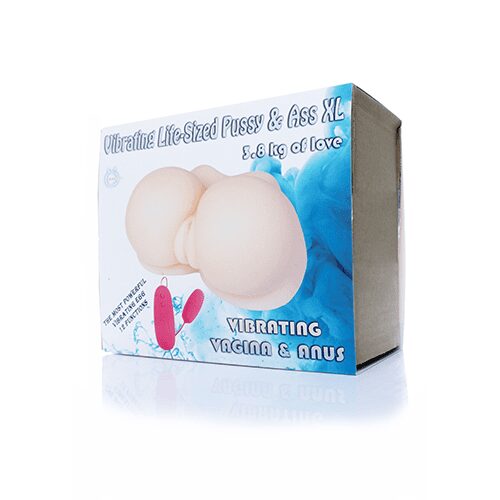 Masturbator Vibrating Life Sized Pussy Ass XL