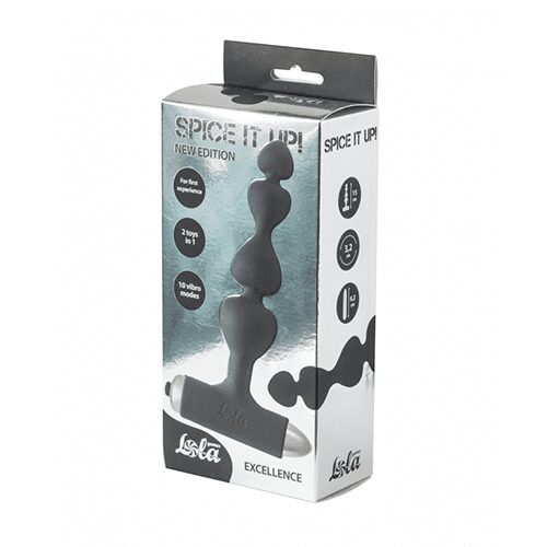 Vibrating Anal Plug Spice it up New Edition Excellence Black