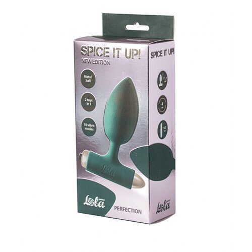 Vibrating Anal Plug Spice it up New Edition Perfection Dark green