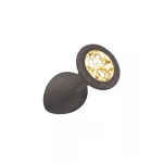 Anale Buttplug Emotions Cutie Klein Zwart Goud Diamant