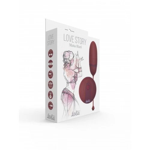 Ei met afstandsbediening Love Story Mata Hari Donkerrood - Afbeelding 2