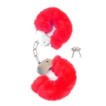 Pluche Handboeien Fetish Furry Cuffs - Rood