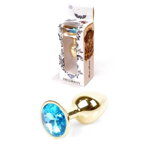 Buttplug met blauwe diamant