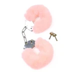 Pluche Handboeien Fetish Furry Cuffs - Lichtroze