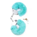 Pluche Handboeien Fetish Furry Cuffs - Turquoise