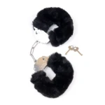 Pluche Handboeien Fetish Furry Cuffs - Zwart