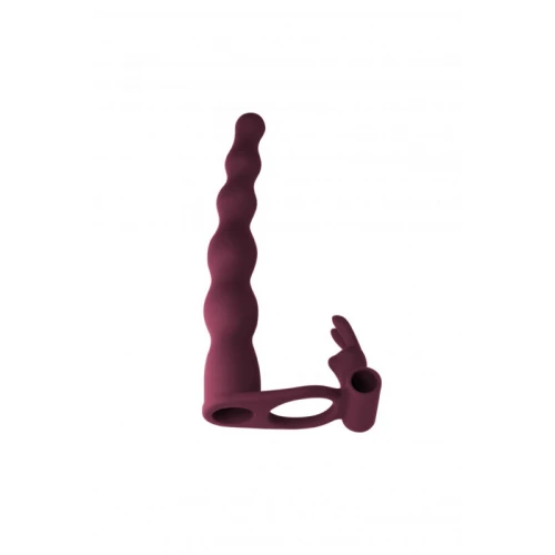 Strap-on Pure Passion Jungle Bunny Donkerrood - Afbeelding 3