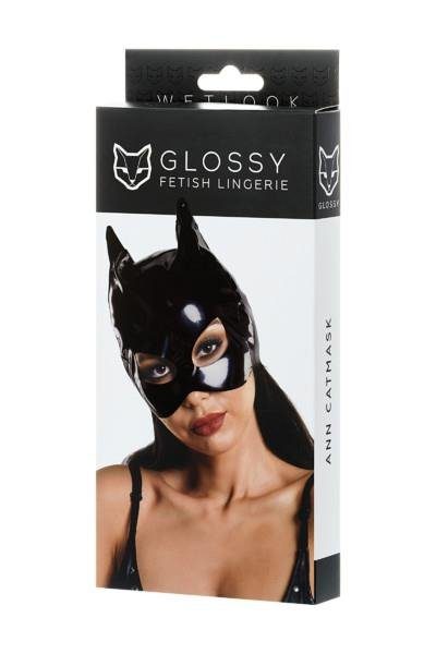 eng pl Glossy Wetlook Cat Mask Black OS 156879 3
