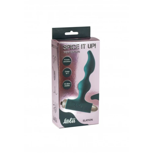 Vibrerende Buttplug Spice it up New Edition Elation Donkergroen - Afbeelding 3