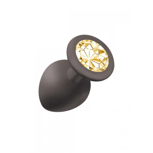 Anale Buttplug Emotions Cutie Groot Zwart Goud Diamant