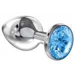 Diamond - Anale Buttplug - Light Blauw Sparkle Groot