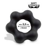 Mr. Cock Flower Silicone Cockring - Zwart