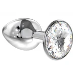 Diamond - Anale Buttplug - Transparant Sparkle Klein