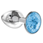 Diamond - Anale Buttplug - Light Blauw Sparkle Klein