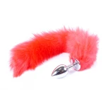 Butt Plug- Fox TAIL-  Vossen staart - Rood-  XL - Afbeelding 2