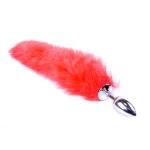 Butt Plug- Fox TAIL-  Vossen staart - Rood-  XL - Afbeelding 4