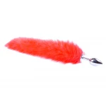 Butt Plug- Fox TAIL-  Vossen staart - Rood-  XL - Afbeelding 5