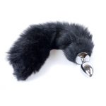 Butt Plug- Fox TAIL-  Vossen staart - zwart-  XL - Afbeelding 4