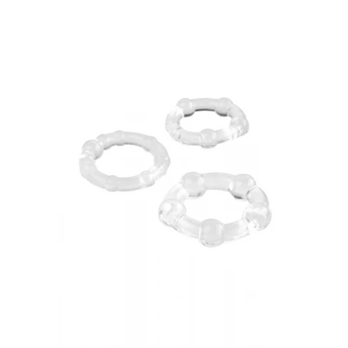 Penis Ring Set- C-RING SET-cristal- 3 ringen - Cockringen