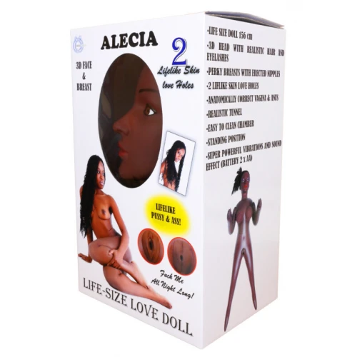 Opblaas pop- ALECIA 3D pop - Met vibratie - Afbeelding 4